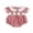 Red, variant on Miaouyo Baby Girls Summer Romper Casual Lobster Embroidery Plaid Doll Collar Short Sleeve Newborn Jumpsuit for Cute Clothes