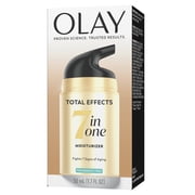 Olay Total Effects Face Moisturizer, Fragrance-Free, Everyday Care for All Skin, 1.7 fl oz