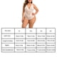 thumbnail image 4 of Ropa interior de encaje sexy para mujer Deep V Mini Body Ropa de dormir Regalo, Blanco, 3XL Jumpingount XX000057-07, 4 of 7