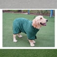 thumbnail image 4 of NovaStitch Fast Drying Adjustable Pet Clothes Sweater Microfibre Dog Bathrobe Towel Wrap Super Absorbent Dog Drying Coat Bath Robe for Puppy Medium Large Dogs b L, 4 of 4