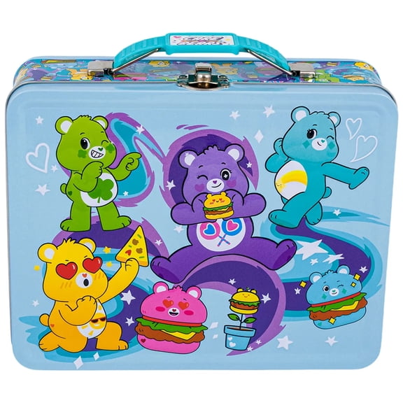 Care Bears Metal Lunch Box with Handle, Assorted Designs, Random Style, 1 Piece