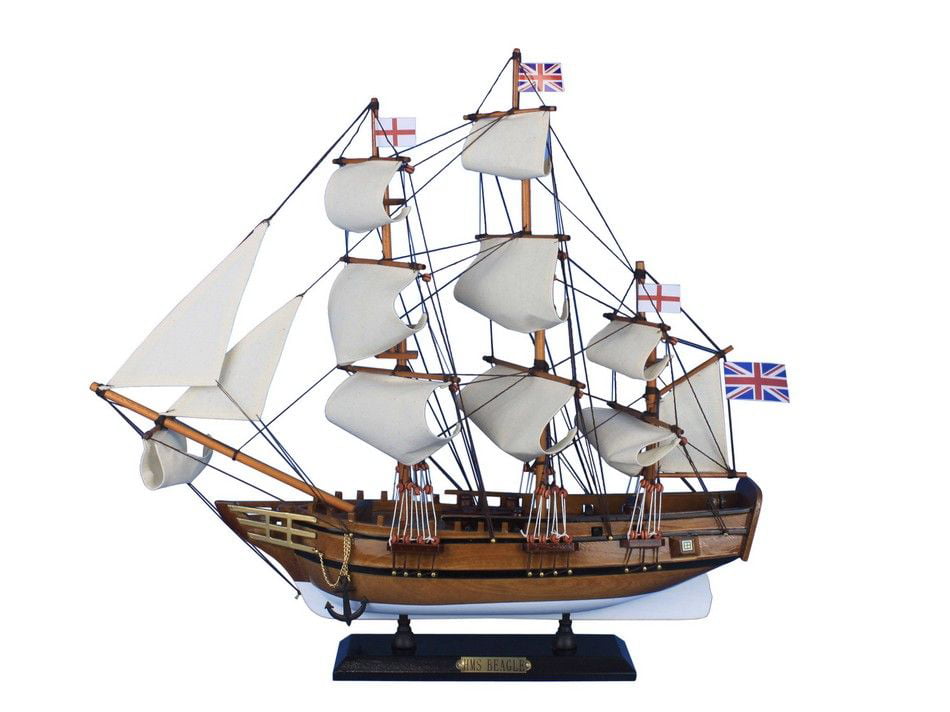 Wooden Spanish Galleon Tall Model Ship 20" 