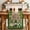 Green, variant on St. Patrick's Day Table Runner - 48 Inch Long Green Gnomes Shamrocks Gold Coin Plaid Cotton and Linen Blended Dress Scarves Farmhouse Table Runner for Kitchen Dining, Coffee Table, 13" x 48"