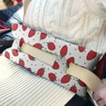 thumbnail image 3 of Cartoon Strawberry Print Pillow - Vibrant Colors for Mastectomy Recovery, 3 of 7