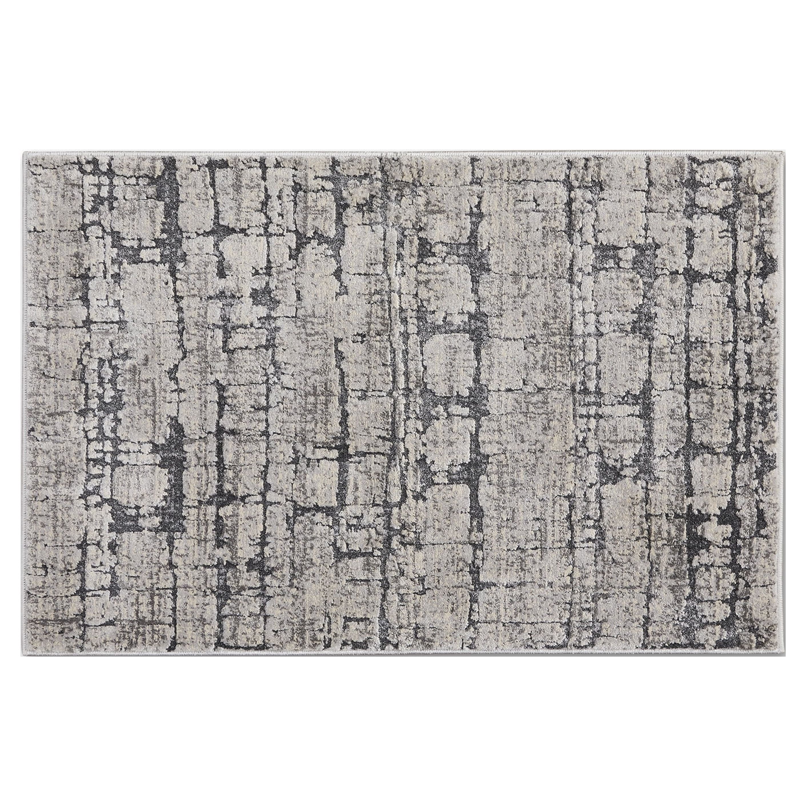 Better Homes & Gardens Crosshatch Gray High-Low Indoor Area Rug, 30 in x 46 in