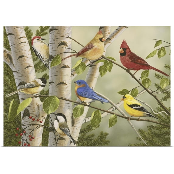 Great BIG Canvas | Rolled William Vanderdasson Poster Print entitled Summer Friends