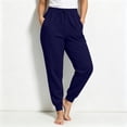 thumbnail image 5 of Women's Sweatpants Casual Drawstring Joggers with Elastic Cuffed Hem, Lightweight Lounge Pants for Yoga Running Athletic Workout Navy 2XL, 5 of 5