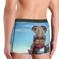 thumbnail image 5 of Bingfone Elephant Sits On A Stack Of Luggages Ocean Men'S Underwear - Casual Stretch Boxer Briefs-Small, 5 of 9