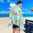 thumbnail image 4 of Coolnut Beach Towels Colorful Flamingo Pineapples Camping Towels Lemon Sand Free Beach Towel, 30"x60" Large Beach Towels Quick Dry Bath Travel Towels Pool Yoga Beach Mat for Men Women, 4 of 6