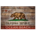 thumbnail image 1 of Awkward Styles Ocean Beach Digital Printed Art Unframed Poster Cali Bear Flag USA Lovers Gifts American Decor Modern Artwork Printed Pictures California Flag Poster Wall Art Decor for Home, 1 of 3