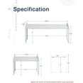 thumbnail image 2 of Expandable Cabinet Shelf Organizer Riser for Kitchen Pantry Cupboard Under Sink Countertop Home Storage Organization Rack Space Saver Freestanding Heavy Duty Nonslip Stackable White Large, 2 of 7