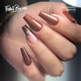 thumbnail image 1 of Fofosbeauty 24pcs Press on False Nails Tips, Coffin Fake Acrylic Nails, Simple Dark Brown Color, 1 of 9