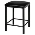 thumbnail image 6 of Topbuy 3 Pieces Counter Height Table Set 2 Chairs Dining Room Faux Marble White, 6 of 6