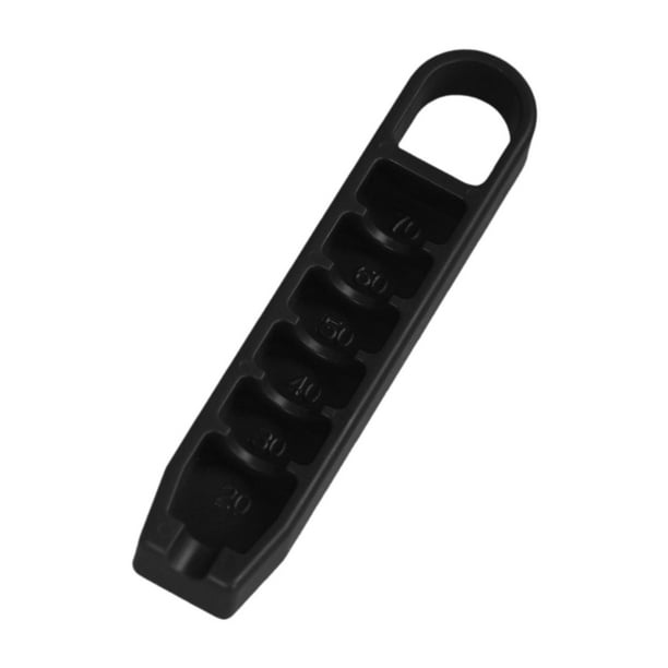 Dispositivo de medición para elevador de tees de golf, accesorio para principiantes, compacto y creativo. Negro