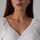thumbnail image 4 of Collar para mujer Collar serpiente en espiga chapado en oro Collar de moda para mujer, 4 of 8