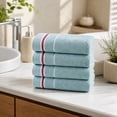 thumbnail image 5 of Naittoop 4 Pack Cotton Hand Towels for Bathroom,Soft Absorbent Decorative Hand Towel Set for Bathroom,Kitchen,Beauty,Spa,Gym,Household face Towel,Highly Absorbent Towels,13x28.7 in Dark Green, 5 of 6