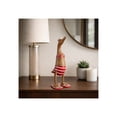 thumbnail image 3 of Decorative Bikini Duck Figurine for Home Decor - Wooden Sculpture for Bathroom, Office, and Living Room Decor - Quirky Accent for Shelf Display, Coffee Table, or Entryway - 12", Brown & Red, 3 of 12