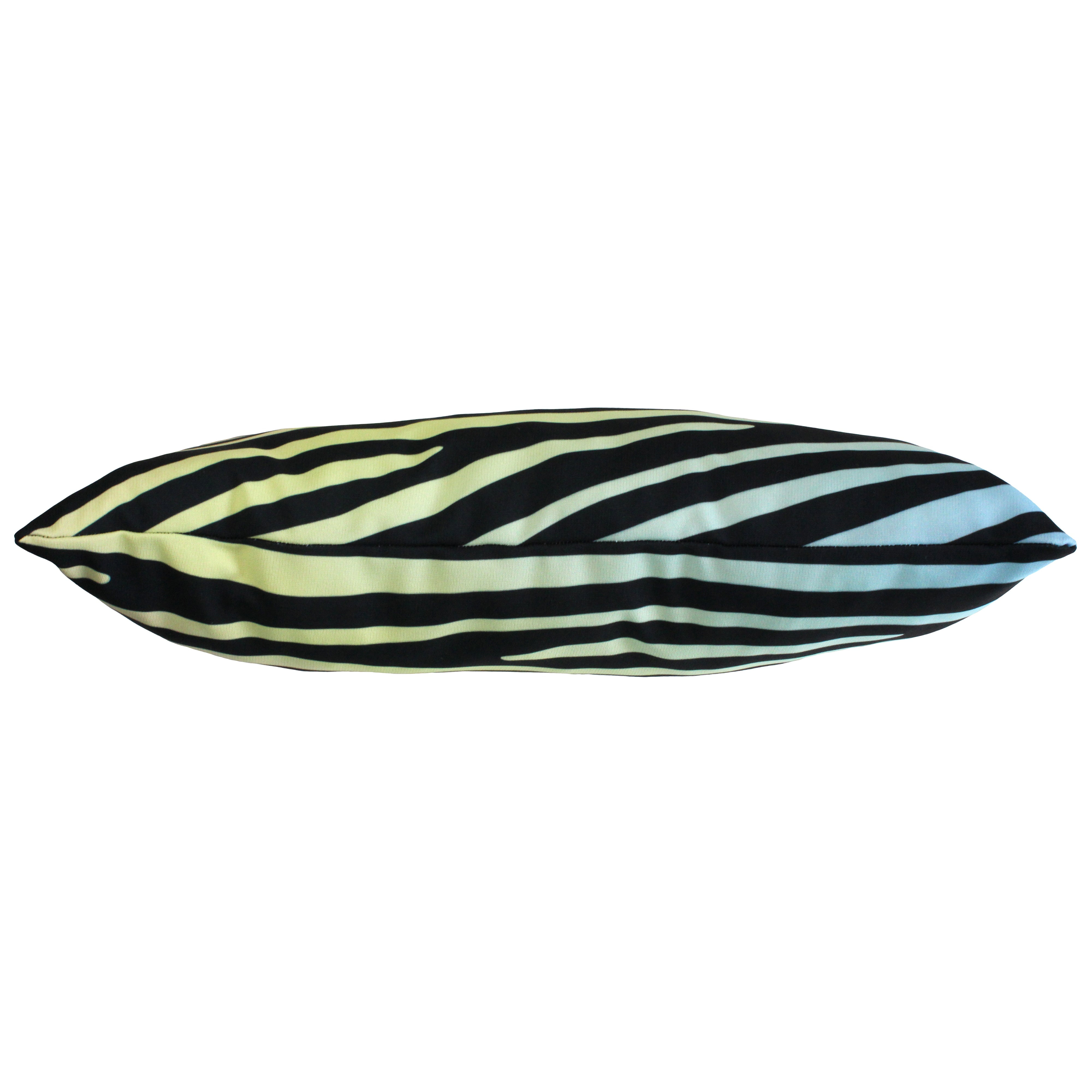 Everything Comfy Zebra Print Decorative Pillow, 16x6 Inch, Pastel Gradient/Black,