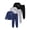 6pcs BGB(Dinosaur Print), variant on 6 Pcs Boy Outfits Letter Print Boys Sweatsuit Long Sleeve Pullover Waffle Knit Sweatshirt and Jogger Pant Sets 6pcs WGB 7-8 Years