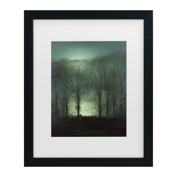 Trademark Fine Art 'Figure in the Moonlight' Canvas Art by John Grimshaw