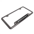 thumbnail image 3 of iPick Image for Ford Explorer Real Carbon Fiber Insert Gunmetal Chrome Stainless Steel License Plate Frame, Official Licensed, 3 of 7