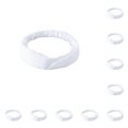 thumbnail image 1 of Guardurnaity Diademas para mujer Deportes Correr Yoga Diademas cruzadas Turbante Pañuelos Diadema para el hogar Accesorios de envoltura de moda Blanco 10Conjunto, 1 of 6