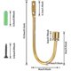 thumbnail image 3 of 2pcs Metal Curtain Holdbacks, Decorative Wall Mounted Drapery Tiebacks, 3 of 4