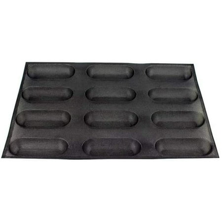 

Hot Dog Molds Non Stick Loaf Molds Silicone Baking Mold 12 Loaf for Making