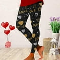 thumbnail image 2 of Leggings Women Ladies Valentine's Day Love Yoga Pants Casual Printed Soft Elastic Comfortable Slim Fit Leggings White M, 2 of 4