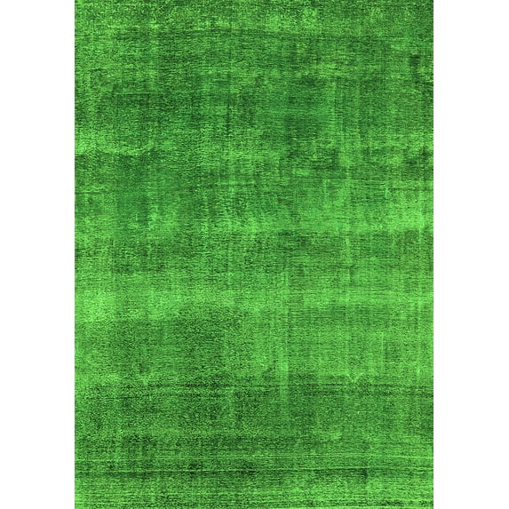 Ahgly Company Indoor Rectangle Oriental Green Industrial Area Rugs, 8' x 12'