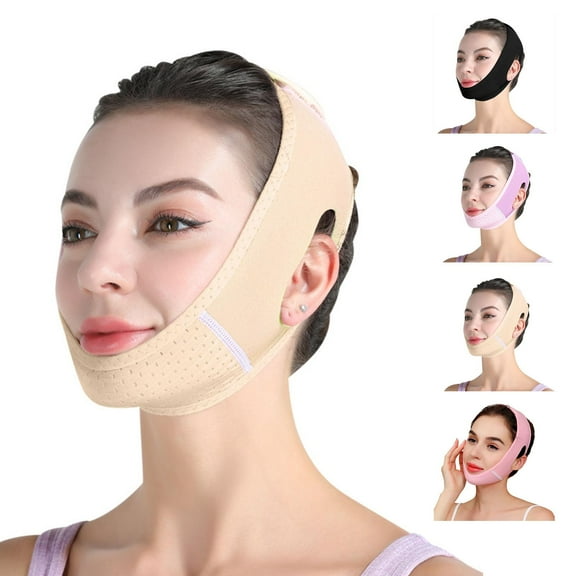 Chin Strap for Sleeping, V Line Lifting Mask, Reusable Face Strap, Jaw Exerciser for Women (Pink)