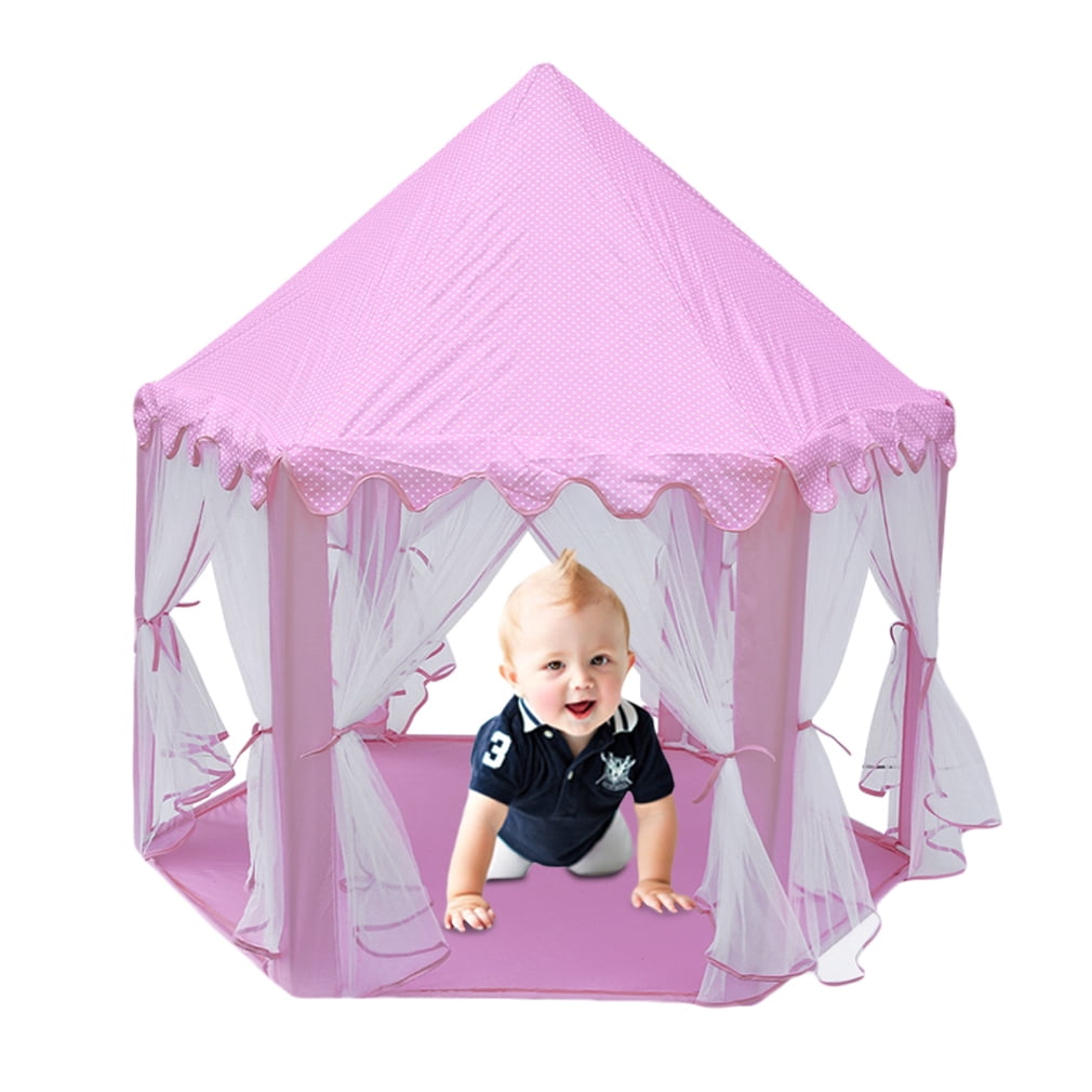 SueSport Children Girls Pink Princess Indoor & Outdoor Play Tent 