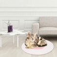 thumbnail image 4 of Almohadilla para rascar gatos hilo de algodón 15,8 pulgadas cojín tejido para mascotas molienda de garra plegable Rosa blanco jinwen Cojín de cama para dormir de gato, 4 of 7