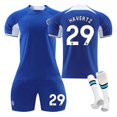 thumbnail image 1 of 23-24 Chelsea home children's student training suit jersey sports team uniform NO.29 HAVERTZ S, 1 of 5