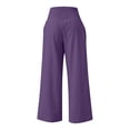 thumbnail image 4 of Hrsba Woman Plus Size Casual Pants, Womens Wide Leg Pants High Waisted Pants For Women Womens Pants Casual Loose Wide Leg High Waist Straight Leg Casual Pants, 4 of 4