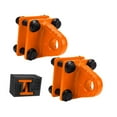 thumbnail image 2 of Luwecf 2Pcs D Shackle Bracket Alloy Towing Accessories for Truck Tractors Orange, 2 of 9