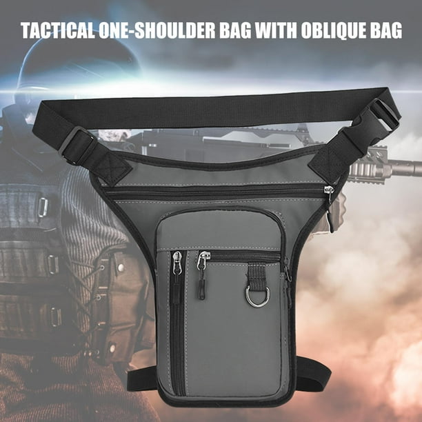 Bolsa Rinonera para exterior Rinonera versatil Utiliza cintura ajustable y correa para el muslo Gris kusrkot Paquete de cintura Walmart en linea