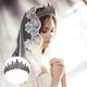 thumbnail image 4 of KAKOWELY Tiara de diamantes de imitación para boda, tiara nupcial, corona, banquete de graduación, tocado para mujer, 4 of 5