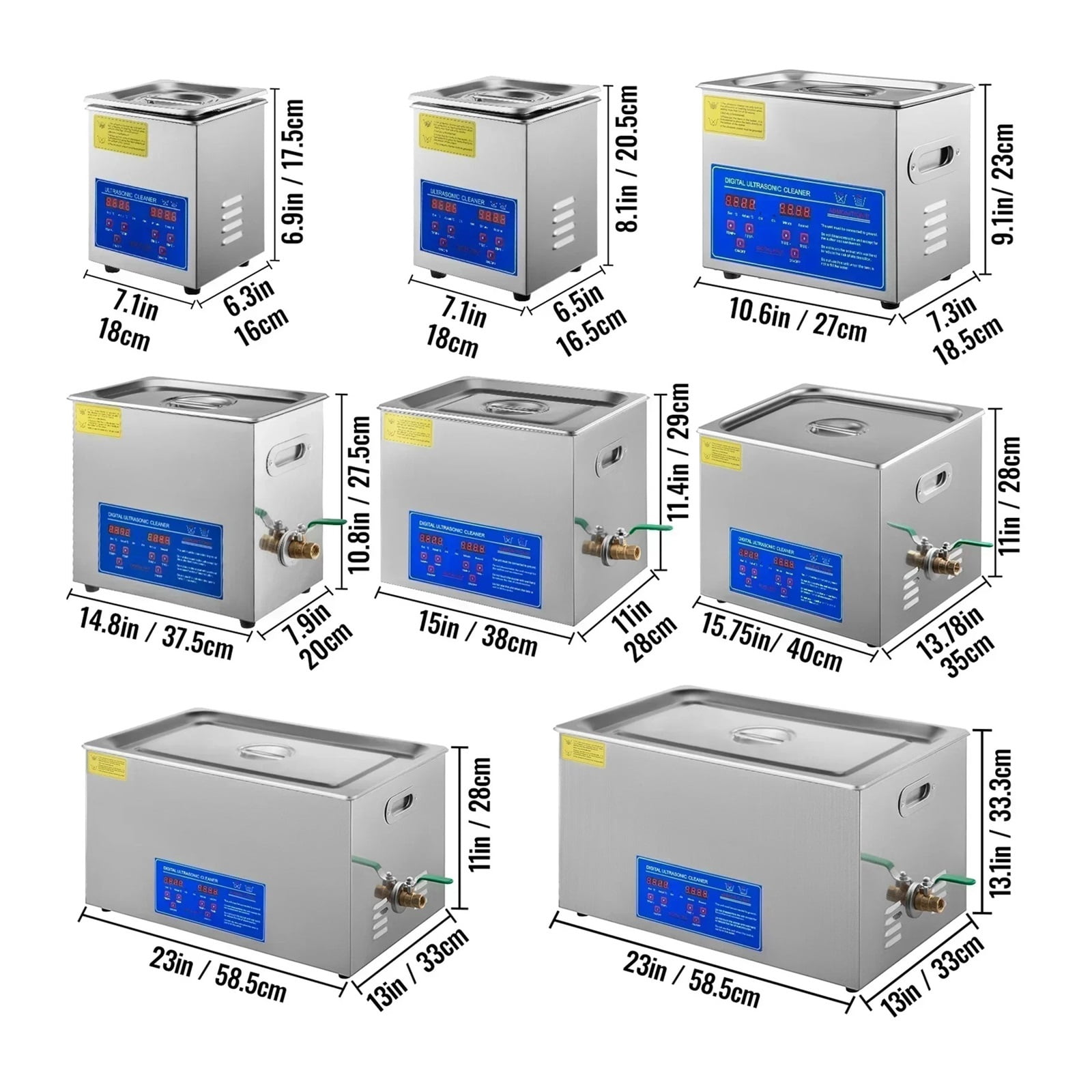 1.3-30L Ultrasonic Cleaner Home Appliance Ultrasound Cleaner Ultrasound Cleaning Machine Portable Washing Machine