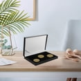 thumbnail image 3 of OULII Portable Coin Case with Sturdy Plastic and Foam for Home Black Small Box 3.5x2.5x2 Inches, 3 of 7
