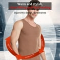 thumbnail image 4 of Guardurnaity Chaleco térmico para hombre, camiseta básica de moda para clima frío y cálido, ropa interior de Color sólido sin mangas para Camisetas, 4 of 6