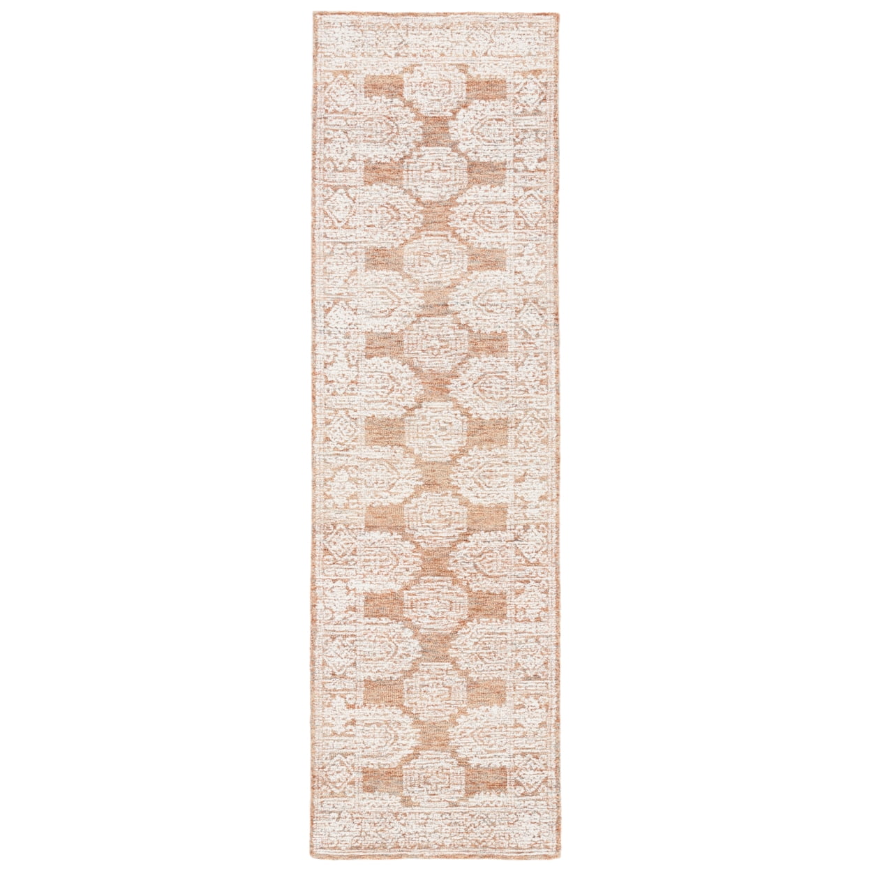 SAFAVIEH Metro Leontyne Geometric Area Rug, Natural/Rust, 4' x 6'