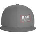 thumbnail image 2 of Dad Est 2024 Hat Gifts for Dad Cap New Dad Gifts Father's Day Flat Bill Hat Trucker Baseball Cap for Men Women, 2 of 8
