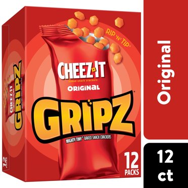 Cheez-It Gripz Original Cheese Crackers Multipack 12 ct / 0.9 oz - Pack of 1