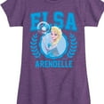 thumbnail image 3 of Frozen - Elsa Collegiate - Girls Toddler And Youth Fitted Short Sleeve Graphic T-Shirt, 3 of 5