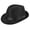 1 - Black, variant on Short Brim Fedora Straw Hat for Men Women Classic 1920s Trilby Panama Hat Beach Sun Hat for Summer Casual Travel Gatsby Party - Brown
