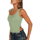 thumbnail image 2 of Tops Cortos para Salir de Mujer, Camisetas Sin Espalda, Ropa Básica de Verano Y2K para Adolescentes, Ropa , Verde , Talla XS, 2 of 7