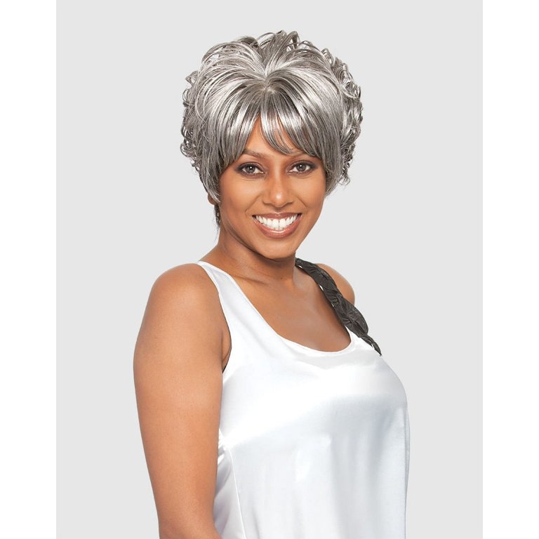 DINA VANESSA SYNTHETIC SHORT WAVY WIG 1 BLACK