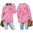 thumbnail image 1 of Chandail à Capuche Tendance pour Femmes, Imprimé Lettre, Col Rond, Automne & Hiver, Léger, Veste à Capuche Zippée, Veste Active, 1 of 1