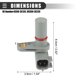 thumbnail image 4 of Sensor de Posición del Árbol de Levas, para Ford Focus Fiesta Ecosport, Plástico, AE8P7M101AA, Gris Unique Bargains sensores de posición del árbol de levas del motor automotriz, 4 of 7